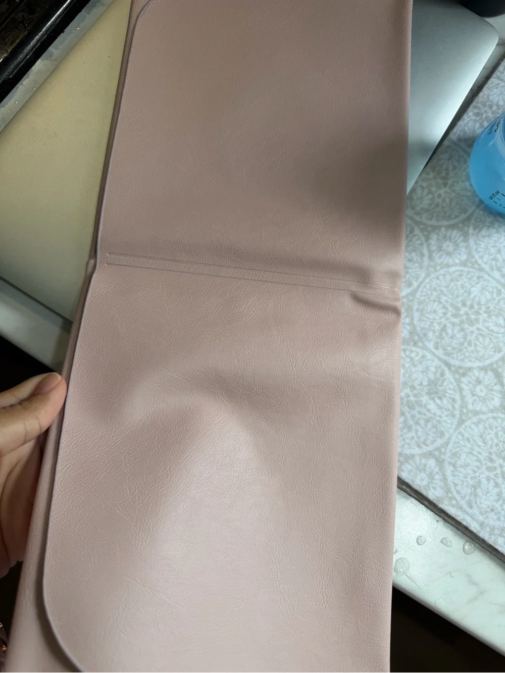 Itzy Ritzy Blush Pink Faux Leather Backpack Diaper Bag